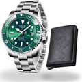 Relógio Masculino Horizon Submariner + BRINDE Carteira